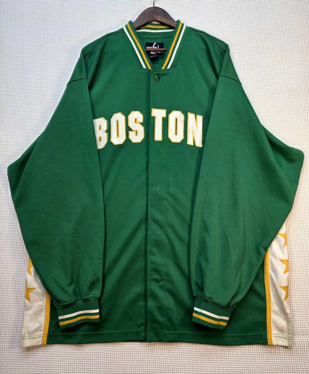 Sport 4 Mens Boston‎ Celtics Jacket 2XL Green Warm Up Basketball NBA Streetwear